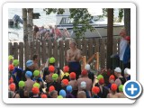 Thanks to Rudolph and Janice Kreps for their kindness and generosity for allowing 600 to 800 swimmers converge onto their private property and enter the lake!